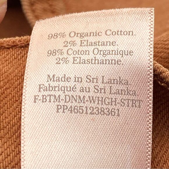 Everlane Rust Organic Cotton The Way-High Jeans Size 25 Tall - Picture 12 of 16